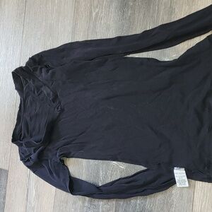 Womens black long sleeve tee